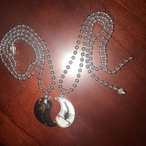 Scorpio yin and yang necklaces